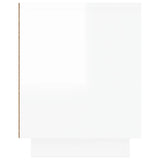 NNEVL TV Cabinet High Gloss White 80x35x45 cm Engineered Wood