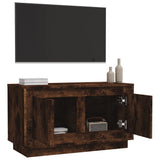 NNEVL TV Cabinet Smoked Oak 80x35x45 cm Engineered Wood