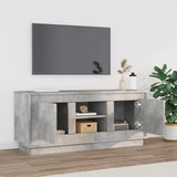 NNEVL TV Cabinet Concrete Grey 102x35x45 cm Engineered Wood