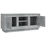 NNEVL TV Cabinet Concrete Grey 102x35x45 cm Engineered Wood