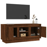 NNEVL TV Cabinet Brown Oak 102x35x45 cm Engineered Wood