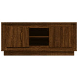 NNEVL TV Cabinet Brown Oak 102x35x45 cm Engineered Wood