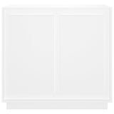 NNEVL Sideboard White 80x34x75 cm Engineered Wood