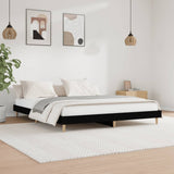 NNEVL Bed Frame Black 183x203 cm King Size Engineered Wood