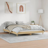 NNEVL Bed Frame Sonoma Oak 183x203 cm King Size Engineered Wood