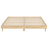 NNEVL Bed Frame Sonoma Oak 183x203 cm King Size Engineered Wood