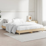 NNEVL Bed Frame Sonoma Oak 137x187 cm Double Engineered Wood
