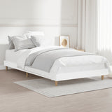 NNEVL Bed Frame White 92x187 cm Single Bed Size Engineered Wood