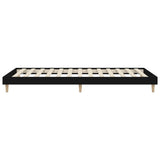 NNEVL Bed Frame Black 92x187 cm Single Bed Size Engineered Wood
