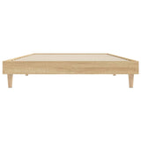 NNEVL Bed Frame Sonoma Oak 92x187 cm Single Bed Size Engineered Wood