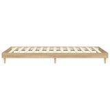 NNEVL Bed Frame Sonoma Oak 92x187 cm Single Bed Size Engineered Wood