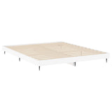 NNEVL Bed Frame White 183x203 cm King Size Engineered Wood