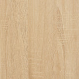 NNEVL Bed Frame Sonoma Oak 153x203 cm Queen Size Engineered Wood