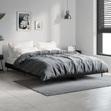 NNEVL Bed Frame Black 137x187 cm Double Size Engineered Wood