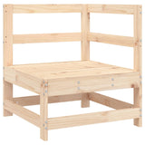 NNEVL Corner Sofa with Cushions Solid Wood Pine