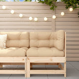 NNEVL Corner Sofa with Cushions Solid Wood Pine