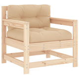 NNEVL Garden Chairs with Cushions 2 pcs Solid Wood Pine