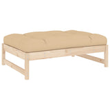 NNEVL Garden Footstool 120x80 cm Solid Wood Pine