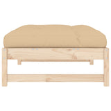 NNEVL Garden Footstool 120x80 cm Solid Wood Pine