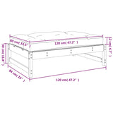 NNEVL Garden Footstool 120x80 cm Impregnated Wood Pine