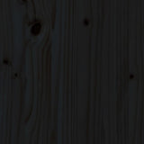 NNEVL 3 Piece Garden Bar Set Black Solid Wood Pine