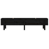 NNEVL Garden Raised Bed Black 160x30x38 cm Solid Wood Pine