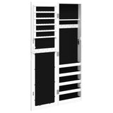 NNEVL Mirror Jewellery Cabinet Wall Mounted White 30x8.5x106 cm