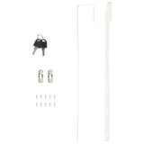 NNEVL Mirror Jewellery Cabinet Wall Mounted White 30x8.5x106 cm