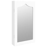 NNEVL Mirror Jewellery Cabinet Wall Mounted White 37.5x10x67 cm