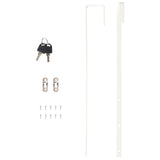 NNEVL Mirror Jewellery Cabinet Wall Mounted White 37.5x10x67 cm