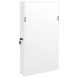 NNEVL Mirror Jewellery Cabinet with LED Lights Wall Mounted White