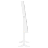 NNEVL Mirror Jewellery Cabinet with LED Lights Free Standing White