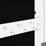 NNEVL Mirror Jewellery Cabinet with LED Lights Free Standing White