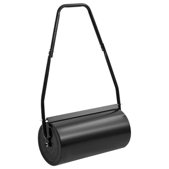 NNEVL Garden Lawn Roller with Handle Black 42 L Iron and Steel