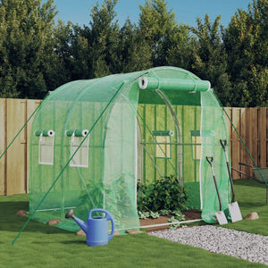 NNEVL Greenhouse with Steel Frame Green 4 m² 2x2x2 m