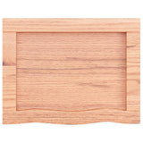 NNEVL Wall Shelf Light Brown 40x30x(2-4) cm Treated Solid Wood Oak