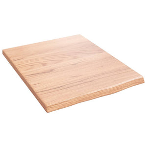 NNEVL Wall Shelf Light Brown 40x50x2 cm Treated Solid Wood Oak