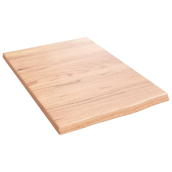 NNEVL Wall Shelf Light Brown 40x60x2 cm Treated Solid Wood Oak