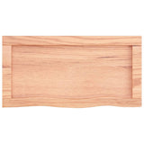 NNEVL Wall Shelf Light Brown 60x30x(2-4) cm Treated Solid Wood Oak