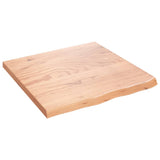 NNEVL Wall Shelf Light Brown 60x60x(2-4) cm Treated Solid Wood Oak