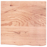 NNEVL Wall Shelf Light Brown 60x60x(2-4) cm Treated Solid Wood Oak