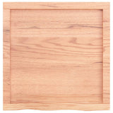 NNEVL Wall Shelf Light Brown 60x60x(2-4) cm Treated Solid Wood Oak