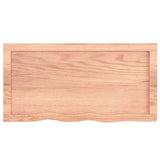 NNEVL Wall Shelf Light Brown 80x40x(2-6) cm Treated Solid Wood Oak
