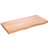 NNEVL Wall Shelf Light Brown 100x50x(2-6) cm Treated Solid Wood Oak