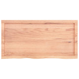 NNEVL Wall Shelf Light Brown 100x50x(2-6) cm Treated Solid Wood Oak