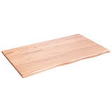 NNEVL Wall Shelf Light Brown 100x60x2 cm Treated Solid Wood Oak