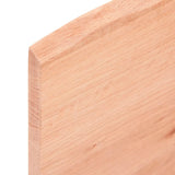 NNEVL Wall Shelf Light Brown 100x60x2 cm Treated Solid Wood Oak