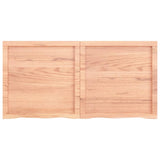 NNEVL Wall Shelf Light Brown 120x60x(2-6) cm Treated Solid Wood Oak