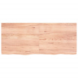 NNEVL Wall Shelf Light Brown 140x60x(2-4) cm Treated Solid Wood Oak