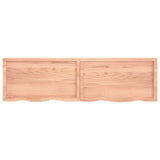NNEVL Wall Shelf Light Brown 180x50x(2-4) cm Treated Solid Wood Oak